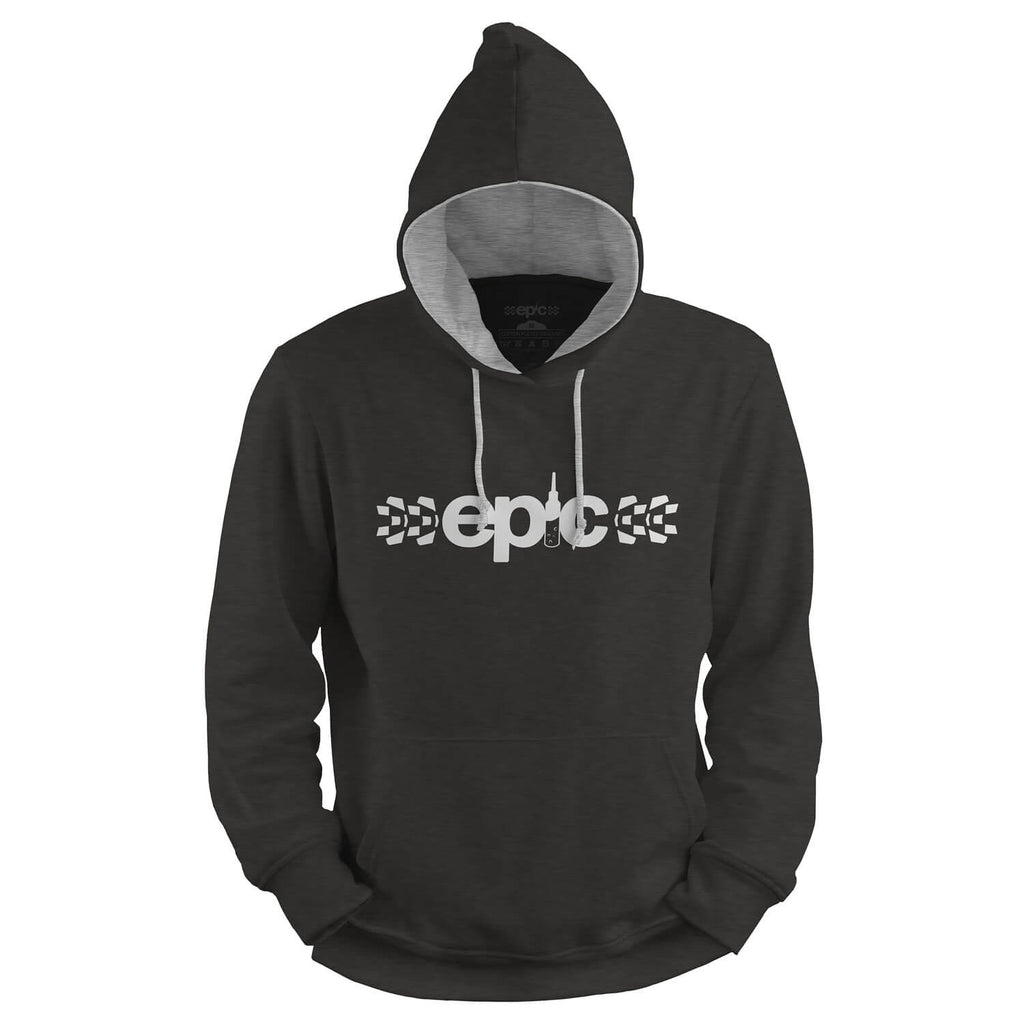epic core logo hoodie hoody epic bleed solutions charcoal