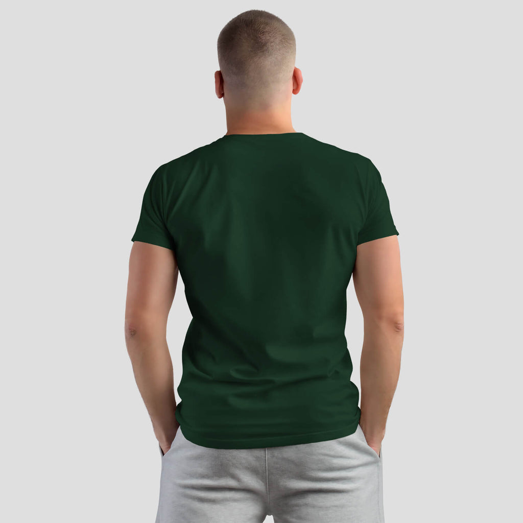 Epic Bleed Solutions Crest Logo T-Shirt on male model - The Original Bleed Kit Outlet - Forest Green