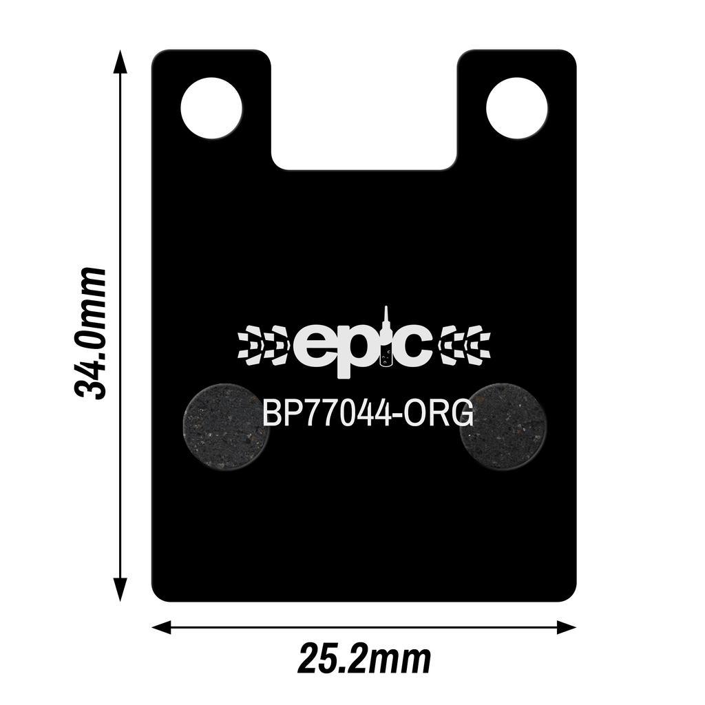 Epic Giant MPH 2000 Disc Brake Pads Dimensions Size mm