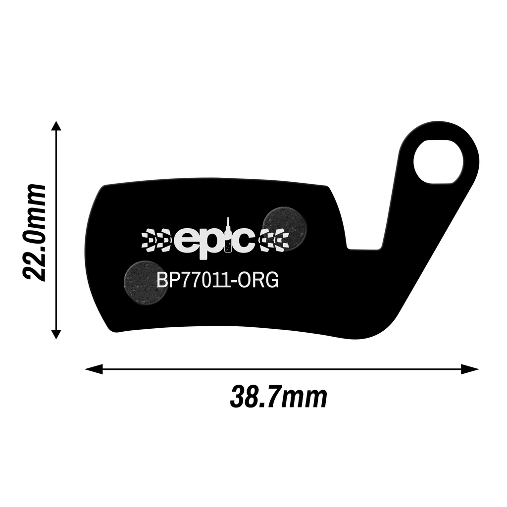 Epic Clarks Skeletal / SX / EXO Disc Brake Pads Dimensions Size mm