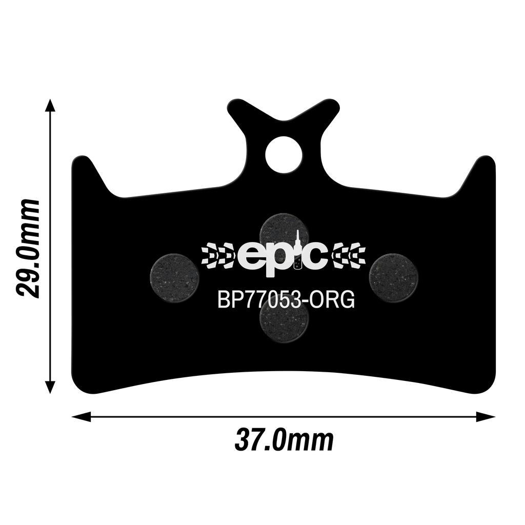 Epic Hope RX4+ (Shimano) 37mm Disc Brake Pads Dimensions Size mm