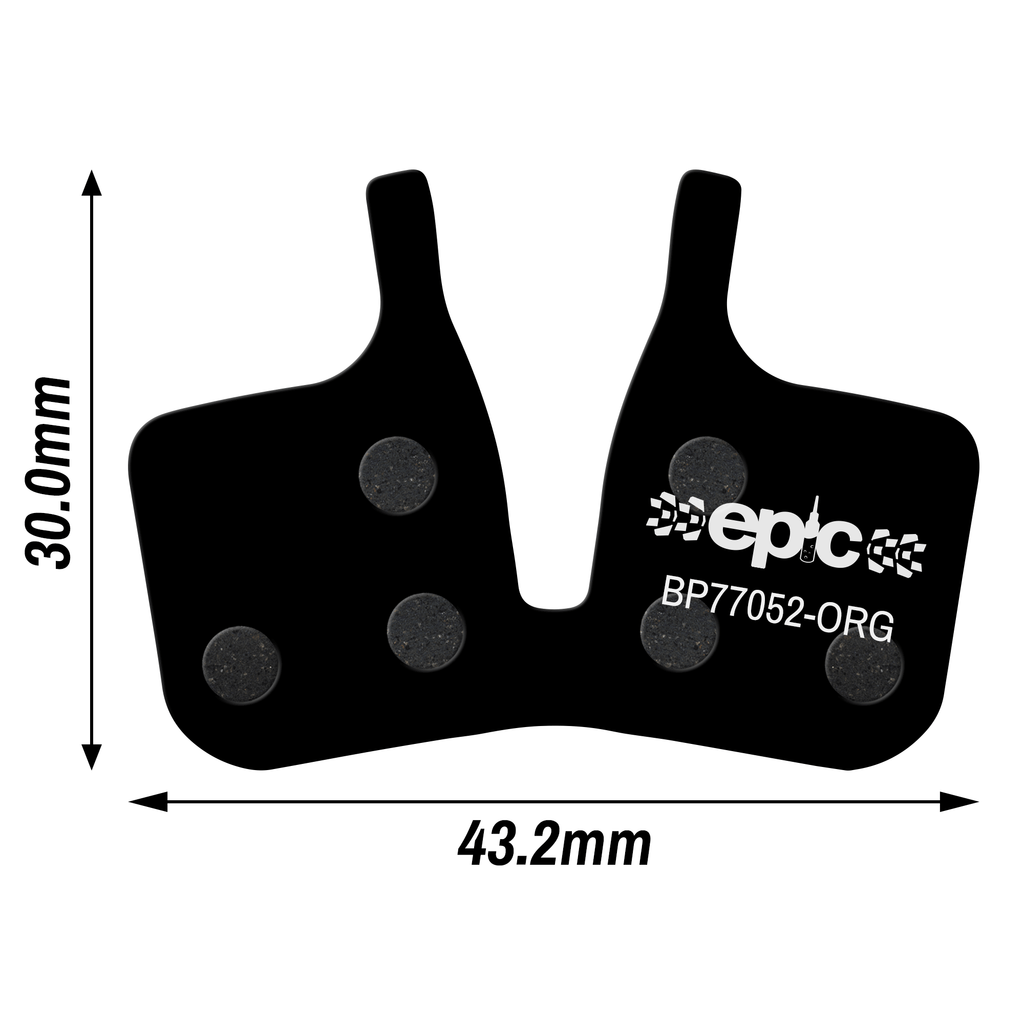 Epic Magura CT5 / MT5 / MT7 / MT Trail / Thirty Disc Brake Pads 4-piston  Dimensions Size mm
