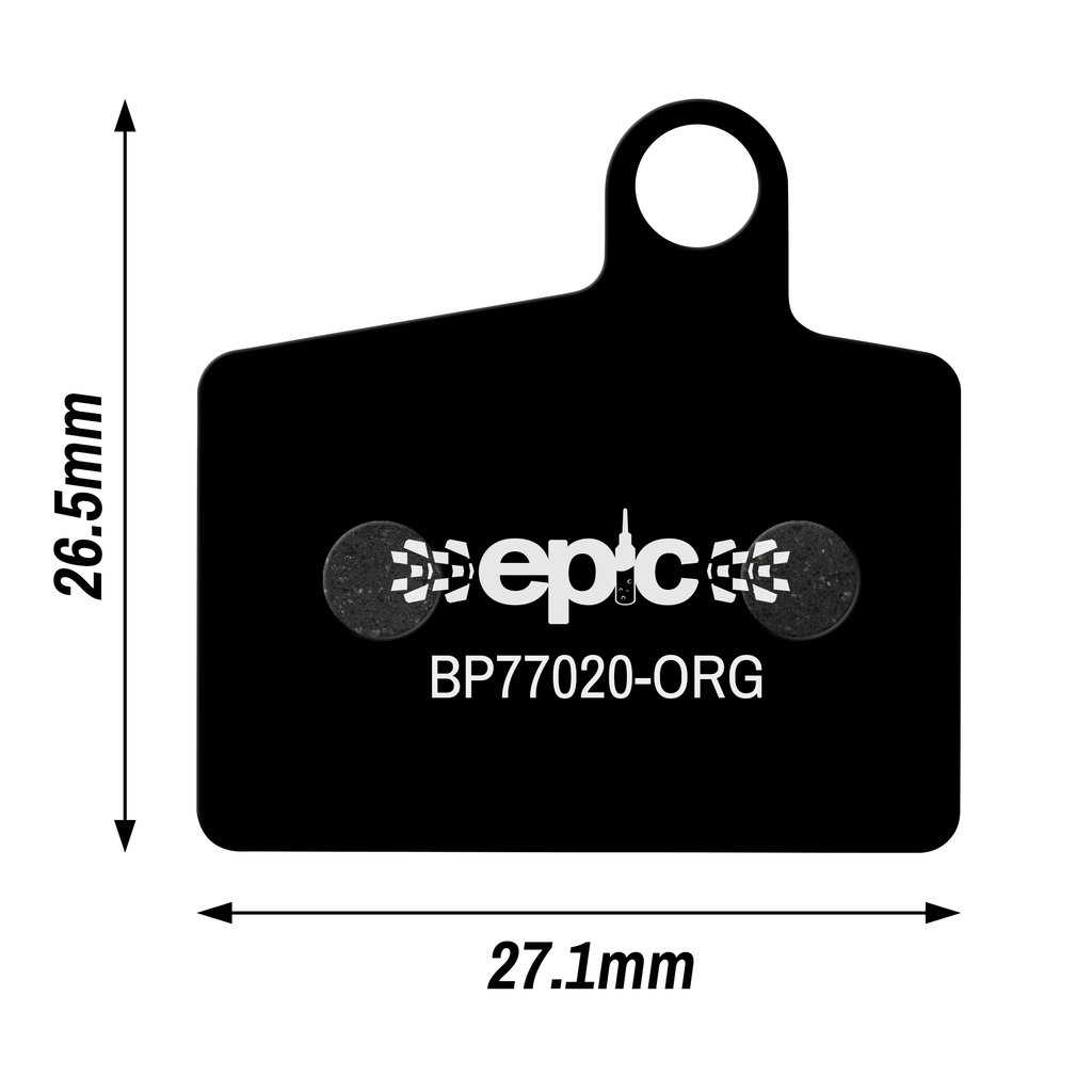 Epic Hayes Dyno / Radar / Prime / Stroker Disc Brake Pads Dimensions Size mm