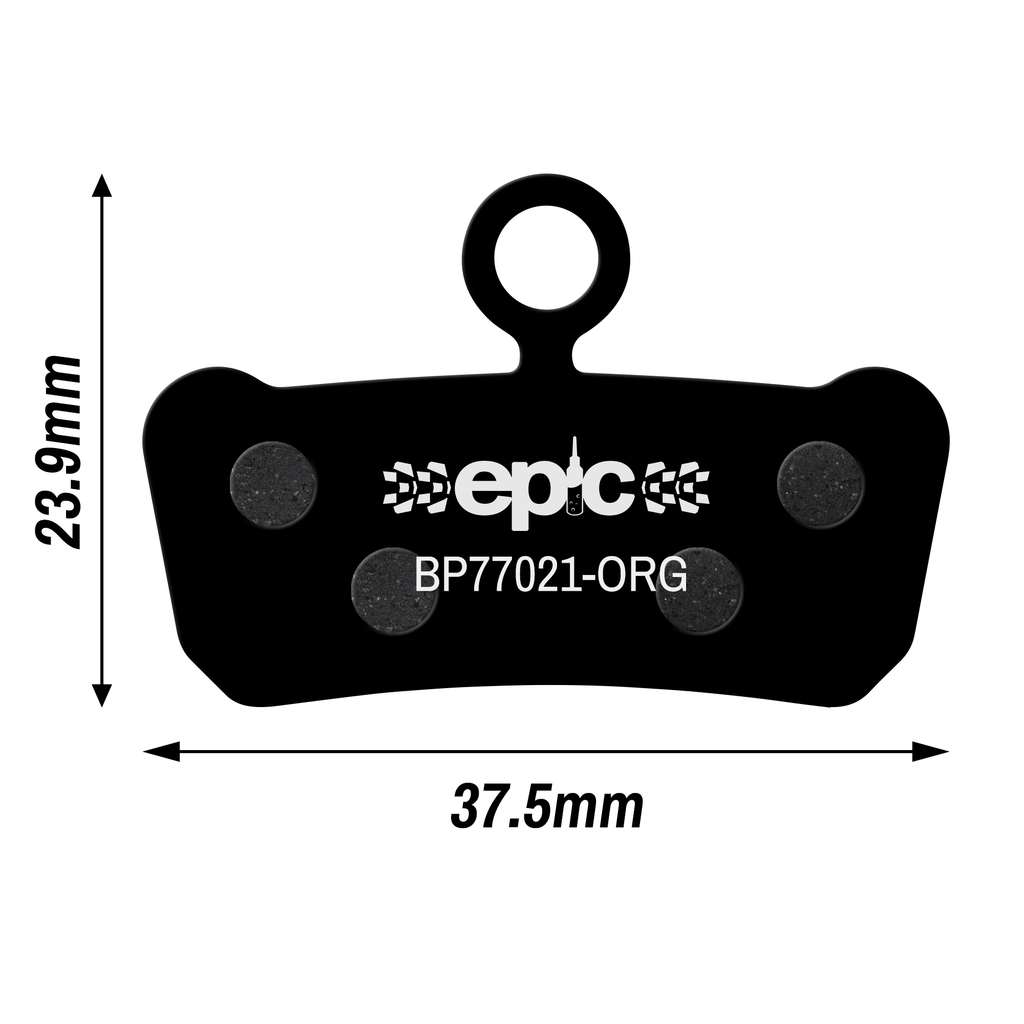 Epic SRAM G2 / Guide / Level Stealth Disc Brake Pads Dimensions Size mm