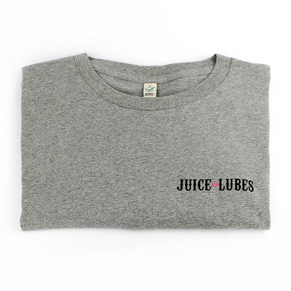Juice Lubes Logo T-Shirt - Grey - folded