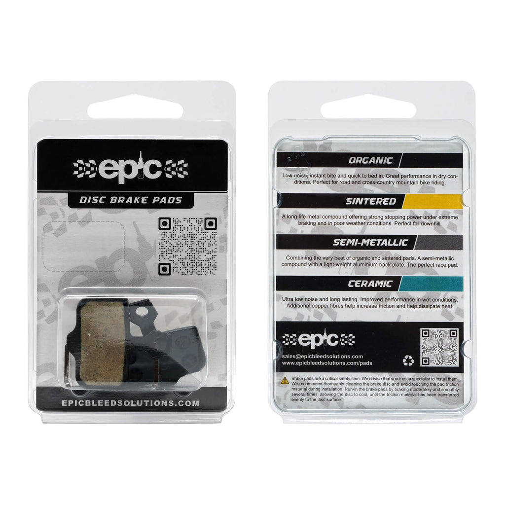 Epic SRAM Level / DB / Red / Rival / Force / XX Disc Brake Pads Retail Packaging