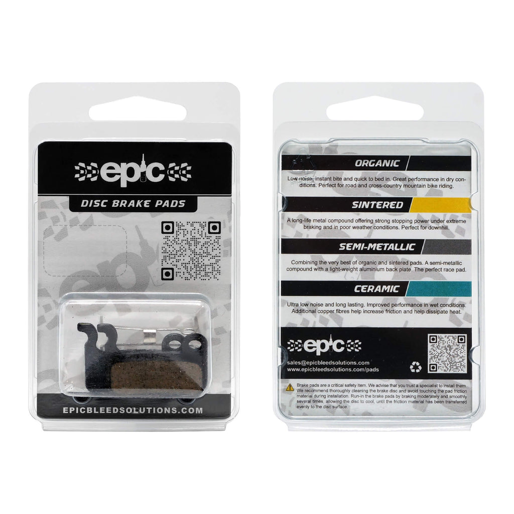 Epic Clarks HDB-540 / HDB-600 / HDB-790 Disc Brake Pads Packaging