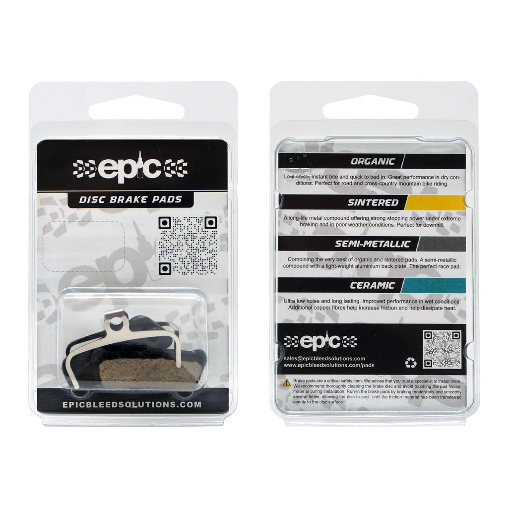Epic TRP C2.3 / DH-R EVO / Quadiem / Slate T4 Disc Brake Pads Packaging