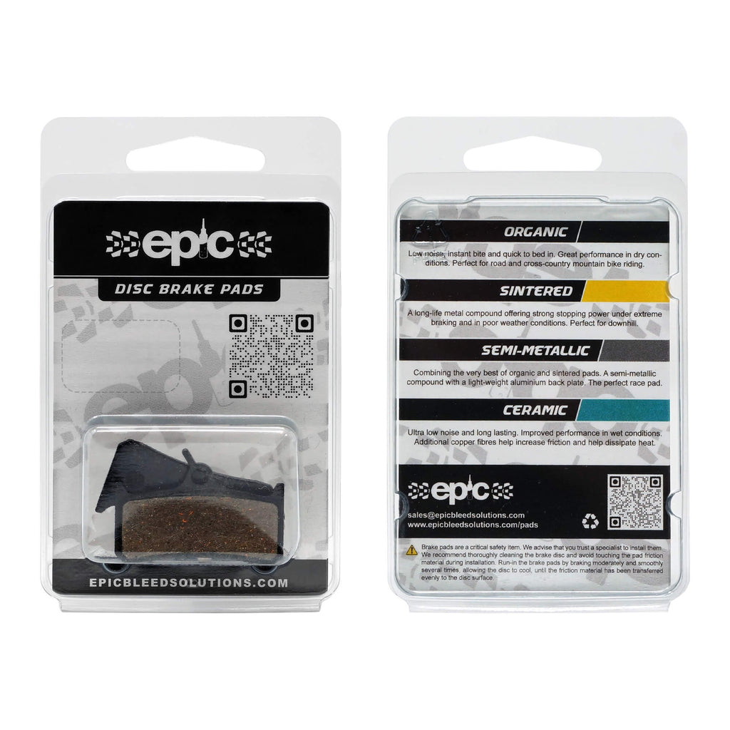 Epic SRAM 9.0 Disc Brake Pads Packaging