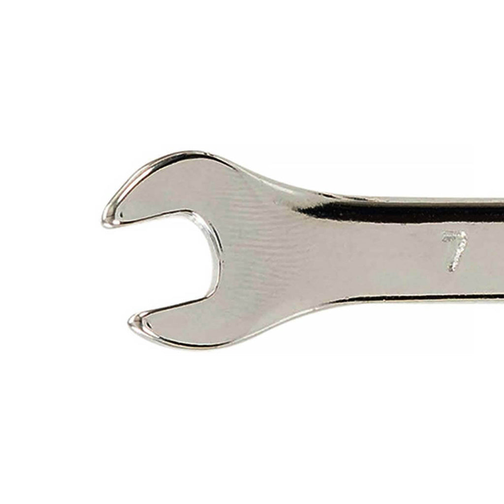 close up of 7mm spanner open end