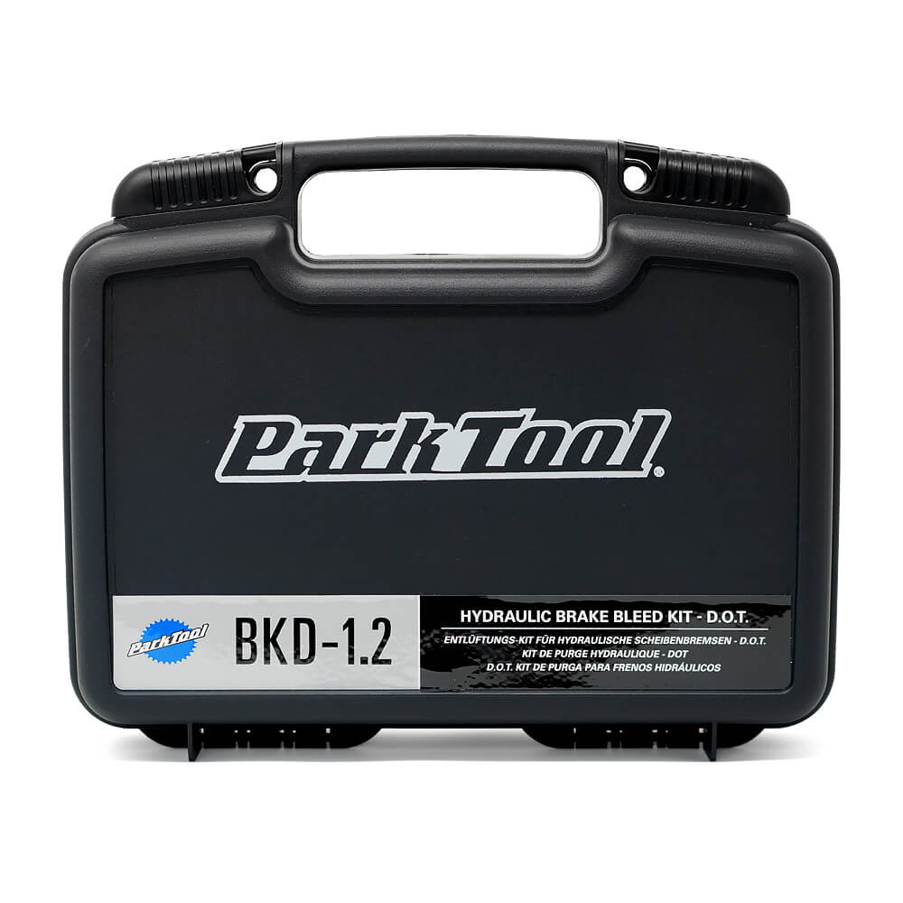 park tool bkd-1.2 hydraulic bleed kit for dot brake fluid carry case packaging box