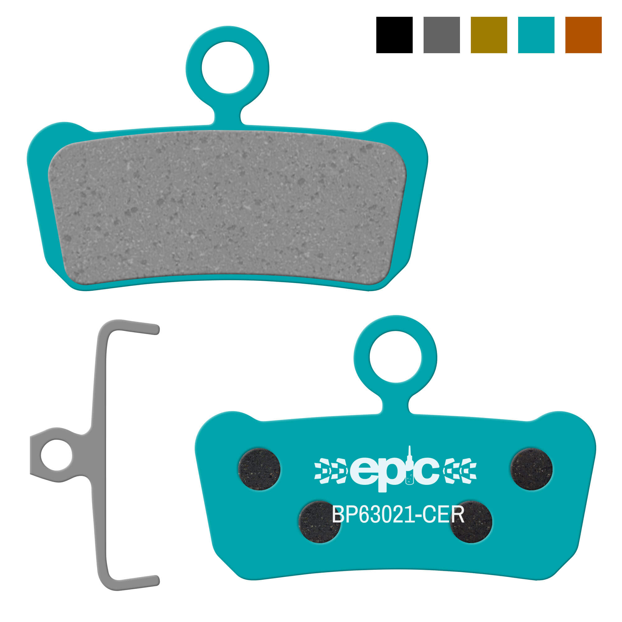 Epic Pastiglie Per Freni A Disco Per SRAM G2, Guide, Guide Ultimate E Stealth Brakes | Organico, Semi-metallico, Sinterizzato, Ceramica, Opzioni E-bike | Silenzioso, Durevole, Ad Alte Prestazioni | 1