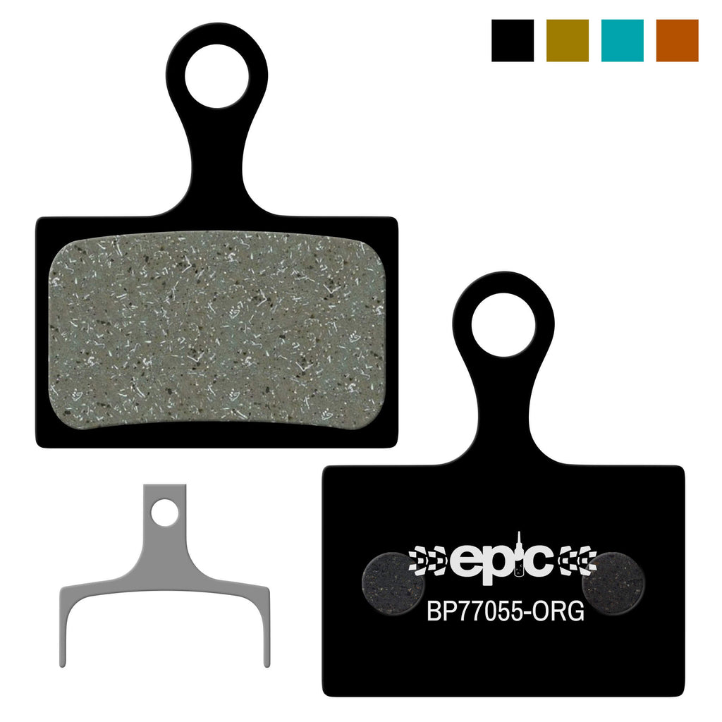 Shimano K02S / K02TI / K03S / K03TI / K04S / K04S-MX / K04TI / K04TI-MX / K05S / K05S-RX / K05TI / K05TI-RX disc brake pads - organic resin kevlar