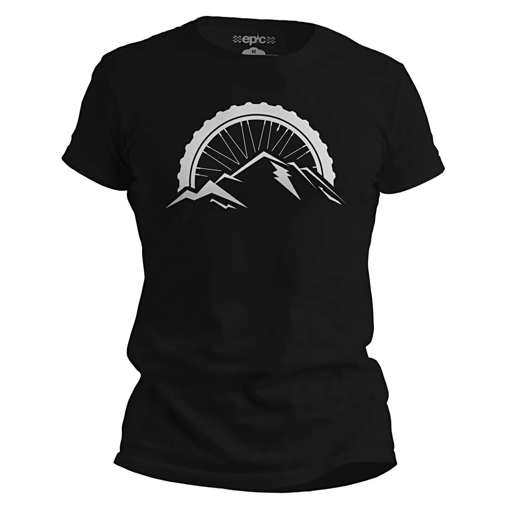 Epic Alpine Rider MTB Casual Cycling T-Shirt - Black