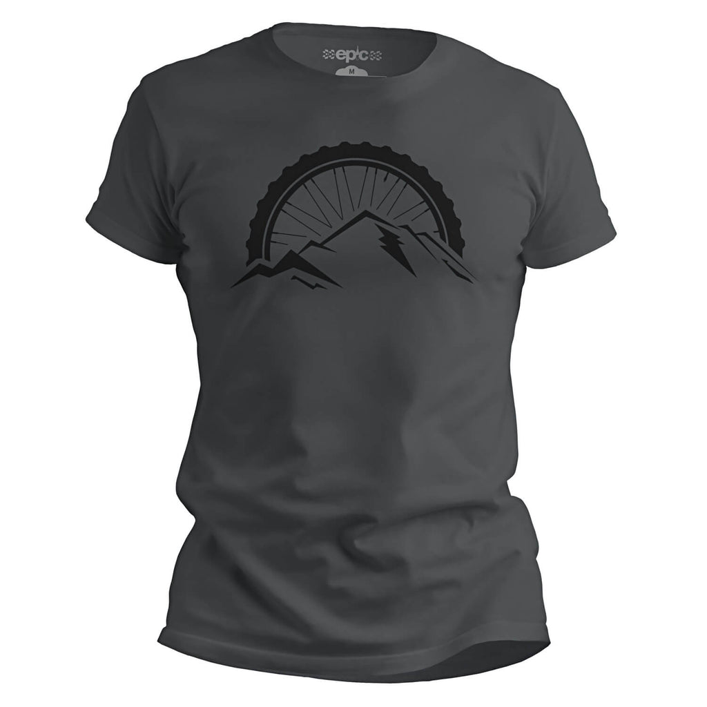 Epic Alpine Rider MTB Casual Cycling T-Shirt - Charcoal/Black