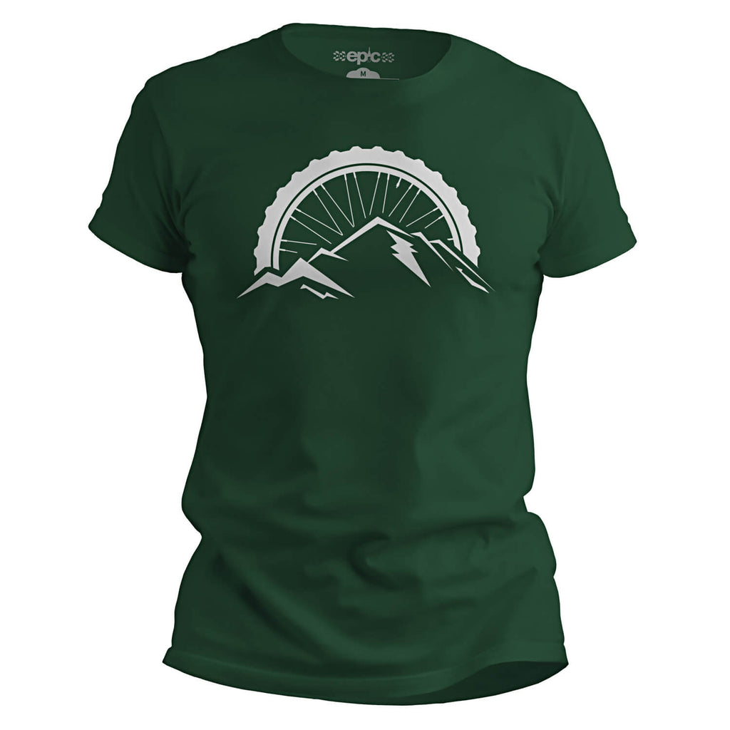 Epic Alpine Rider MTB Casual Cycling T-Shirt - Forest Green