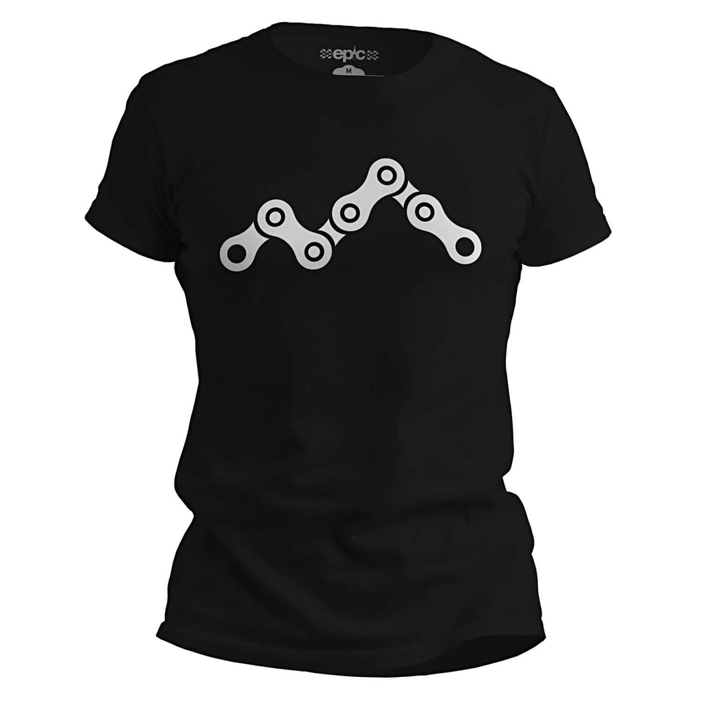 Epic Chain Peaks MTB Cycling T-Shirt - Black