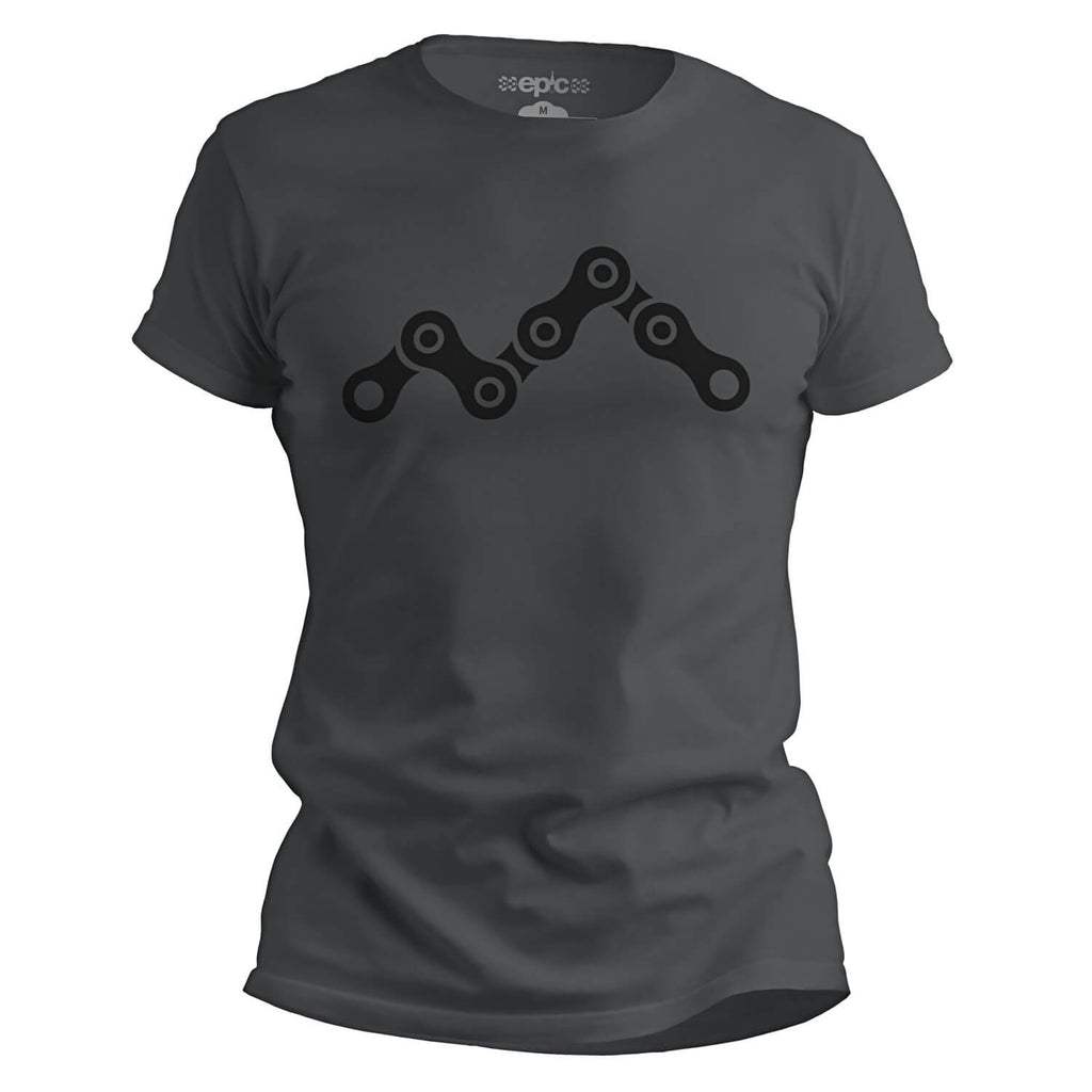 Epic Chain Peaks MTB Cycling T-Shirt - Charcoal/Black