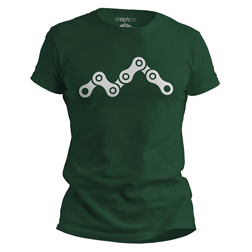 Epic Chain Peaks MTB Cycling T-Shirt - Forest Green