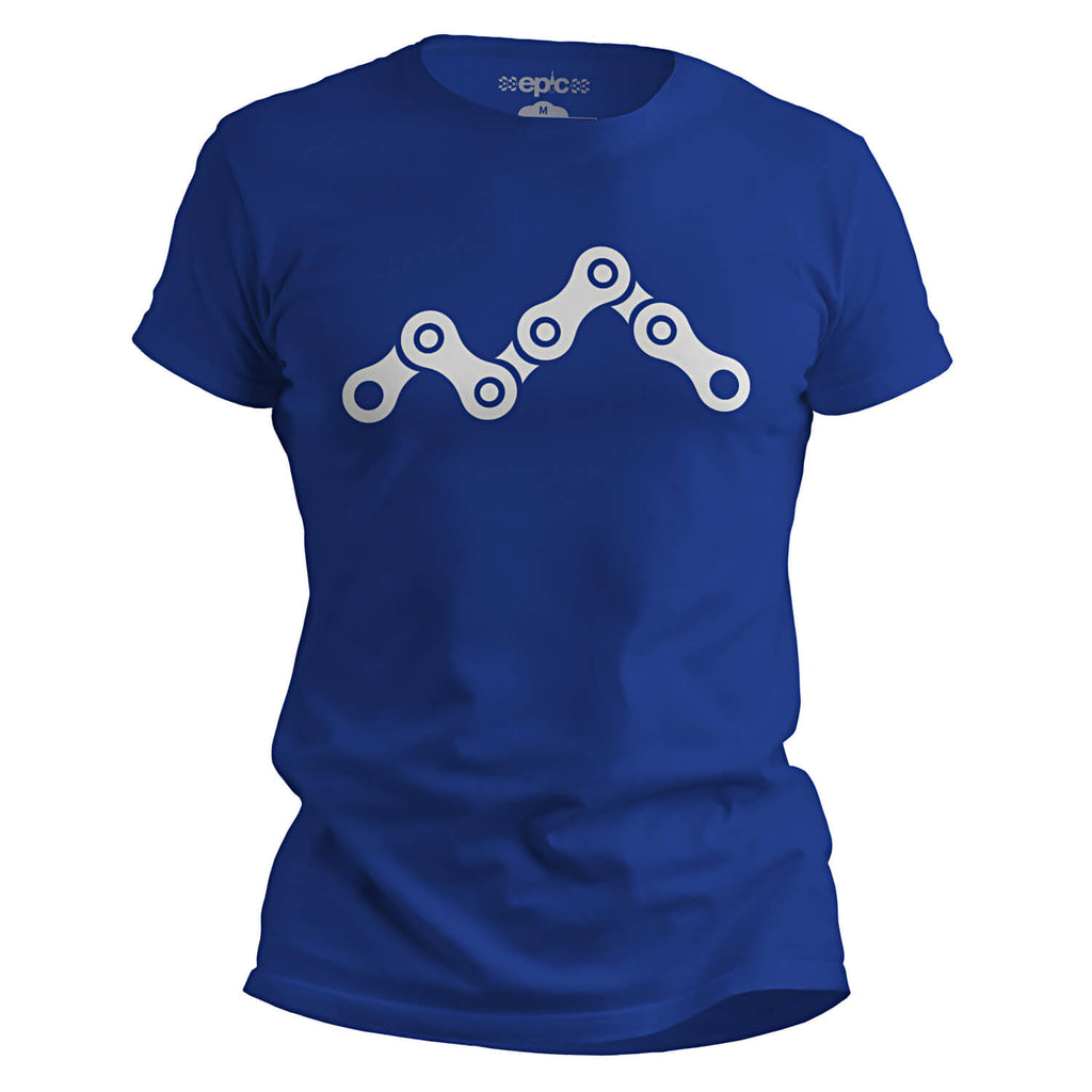 Epic Chain Peaks MTB Cycling T-Shirt - Sport Royal Blue