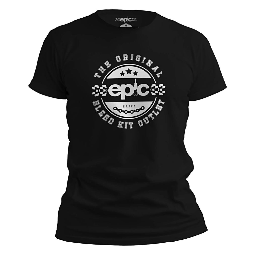 Epic Bleed Solutions Crest Logo T-Shirt - The Original Bleed Kit Outlet - Black