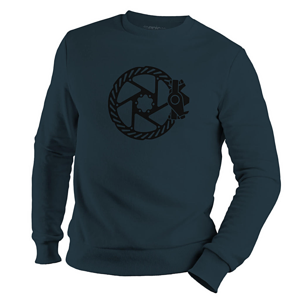 epic disc brake revolution sweatshirt jumper cycling casual epic bleed solutions airforce blue black