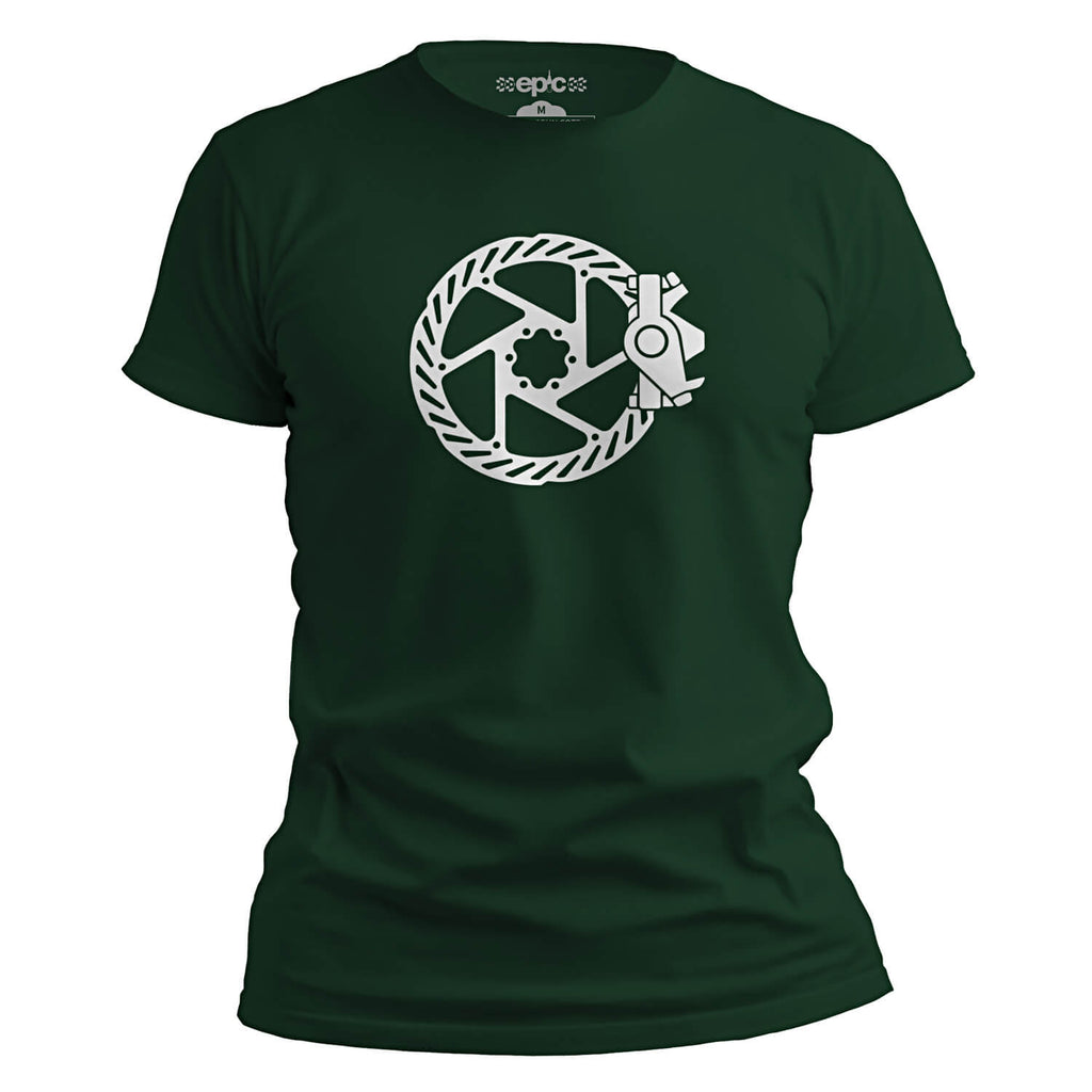Epic Disc Brake Revolution Cycling T-Shirt - Forest Green