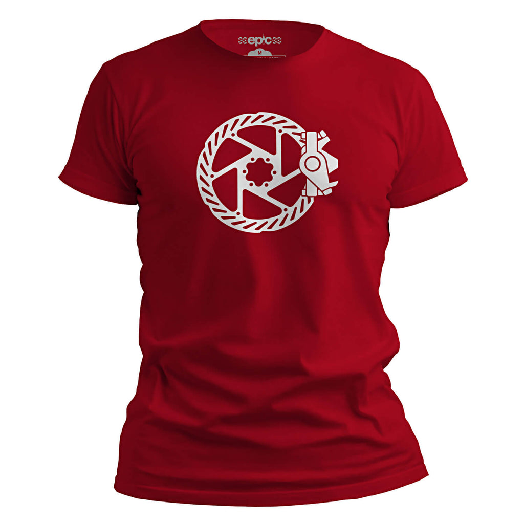 Epic Disc Brake Revolution Cycling T-Shirt - Red