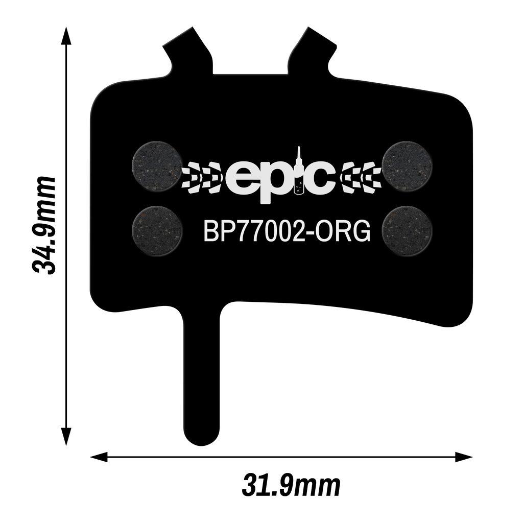 Epic Promax DSK-905 / 907 / Hornet / Capsule Disc Brake Pads Dimensions Size