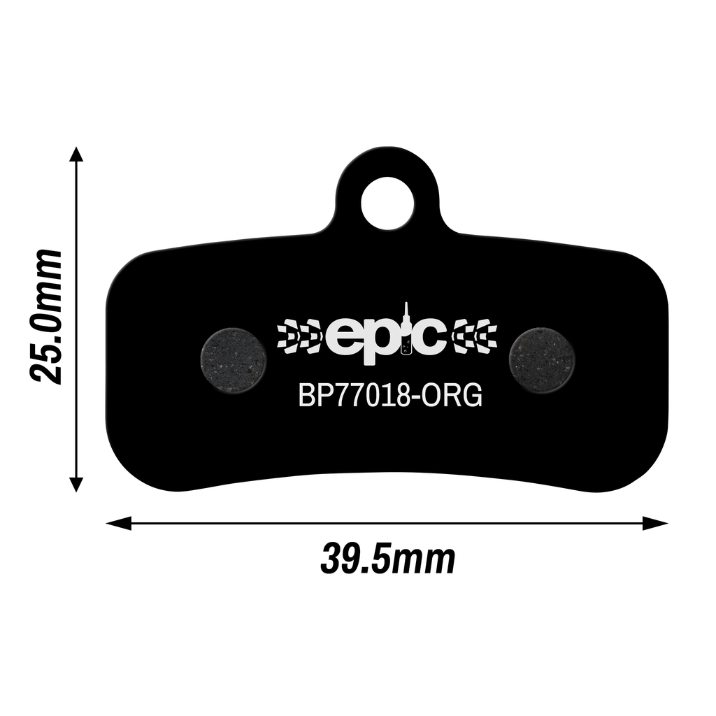 Epic Tektro Auriga+ / Dorado / Gemini / Volans Disc Brake Pads Dimensions Size mm