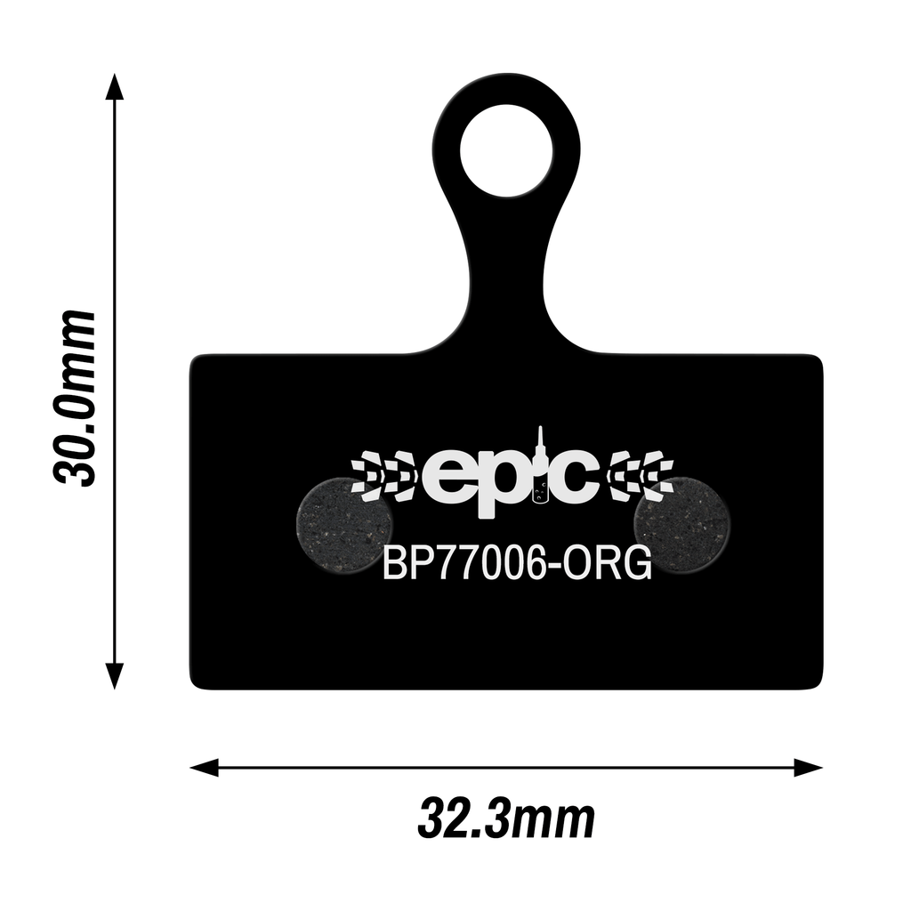 Epic Shimano Alfine / Cues / SLX / XT / XTR Disc Brake Pads Dimensions Size mm