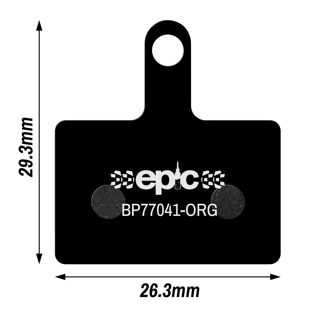 Epic Shimano 105 R7020 / Ultegra R8020 Disc Brake Pads Dimensions Size mm