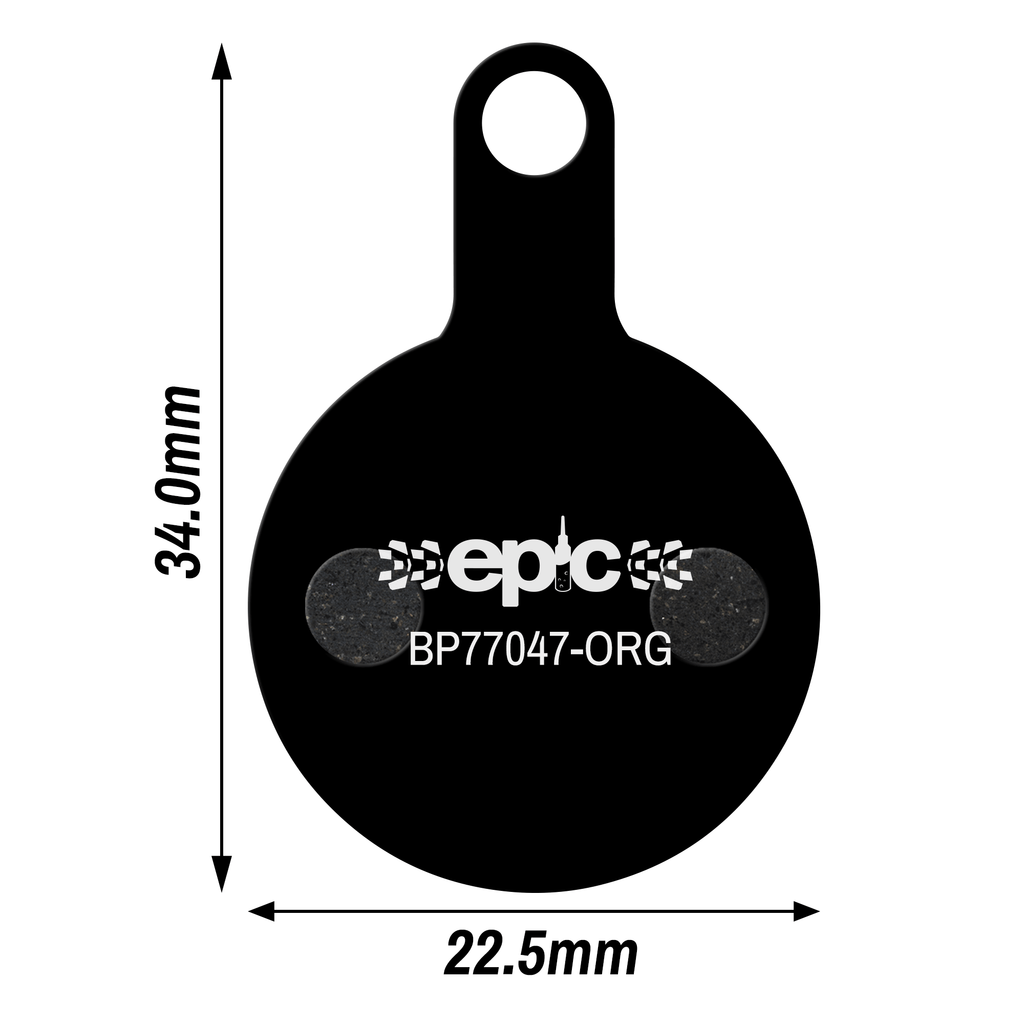 Epic Tektro Novela / IOX / MD-M311 Disc Brake Pads Dimensions Size mm