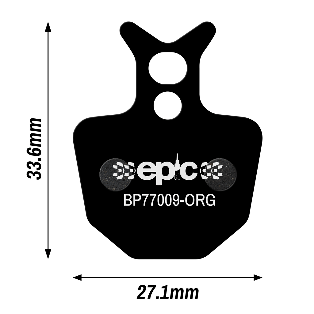 Epic Formula ORO / K18 / K24 / Puro / Bianco Disc Brake Pads Dimensions Size mm