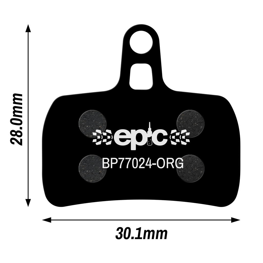 Epic Hope Mono Mini / Mono Mini Pro Disc Brake Pads Dimensions Size mm