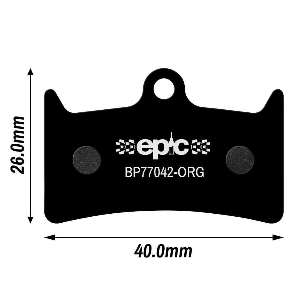 Epic Trickstuff Maxima Disc Brake Pads Dimensions Size mm