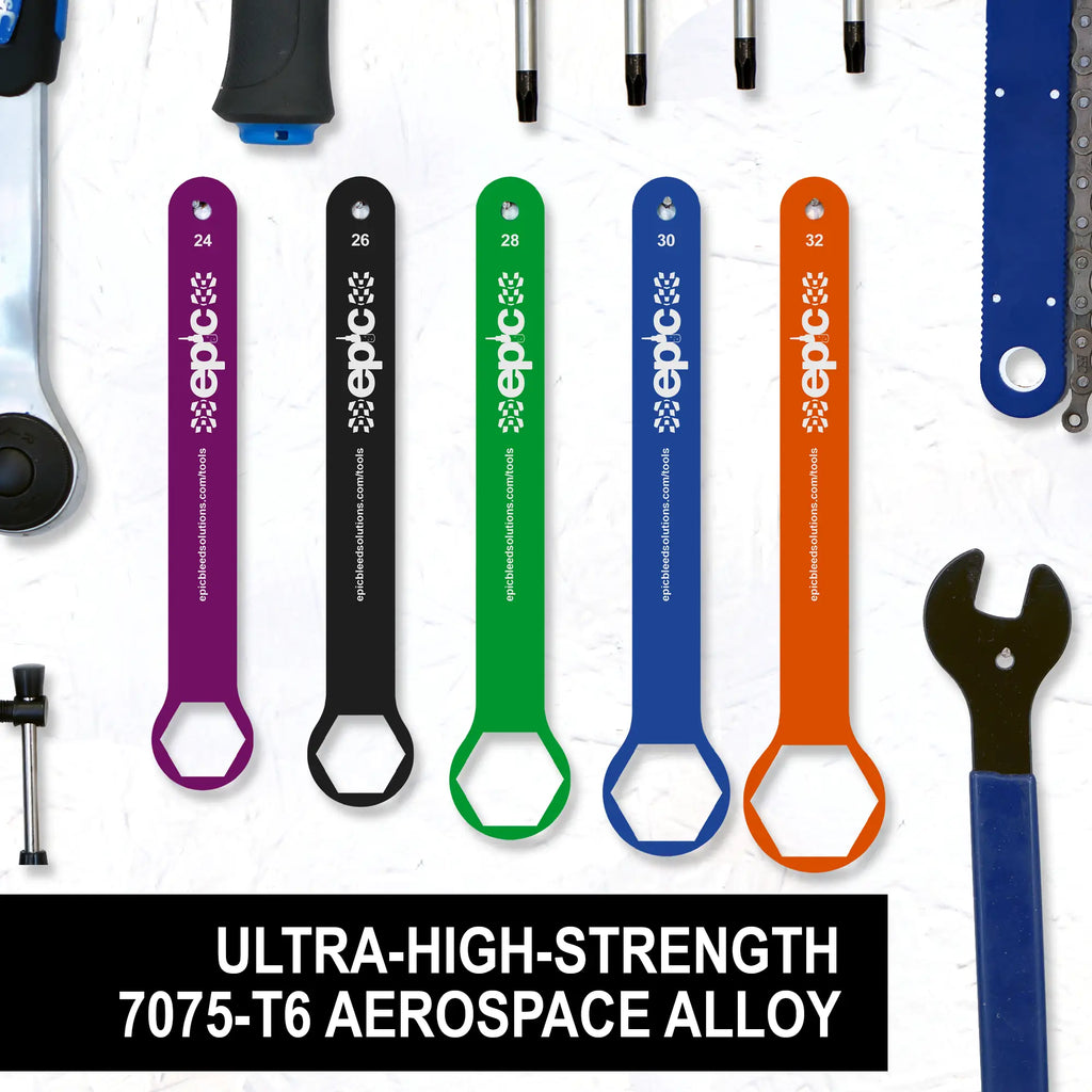 Flat Top Cap Socket Spanner - Fox & RockShox Forks - Epic Bleed Solutions