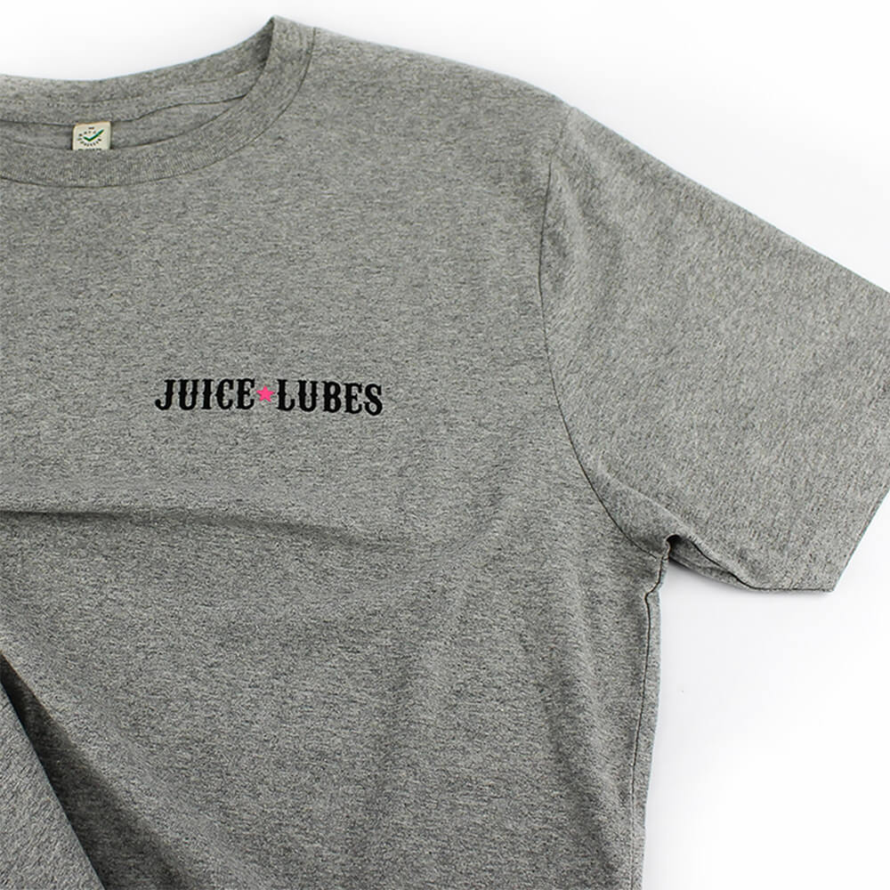 Juice Lubes Logo T-Shirt - Grey - logo detail