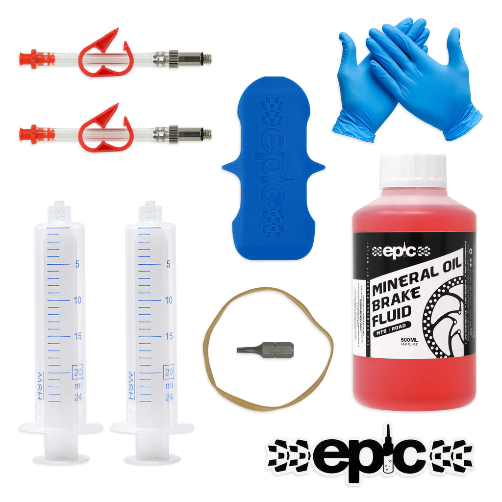 Nutt brake bleeding kit and mineral oil brake fluid 500ml epic bleed solutions