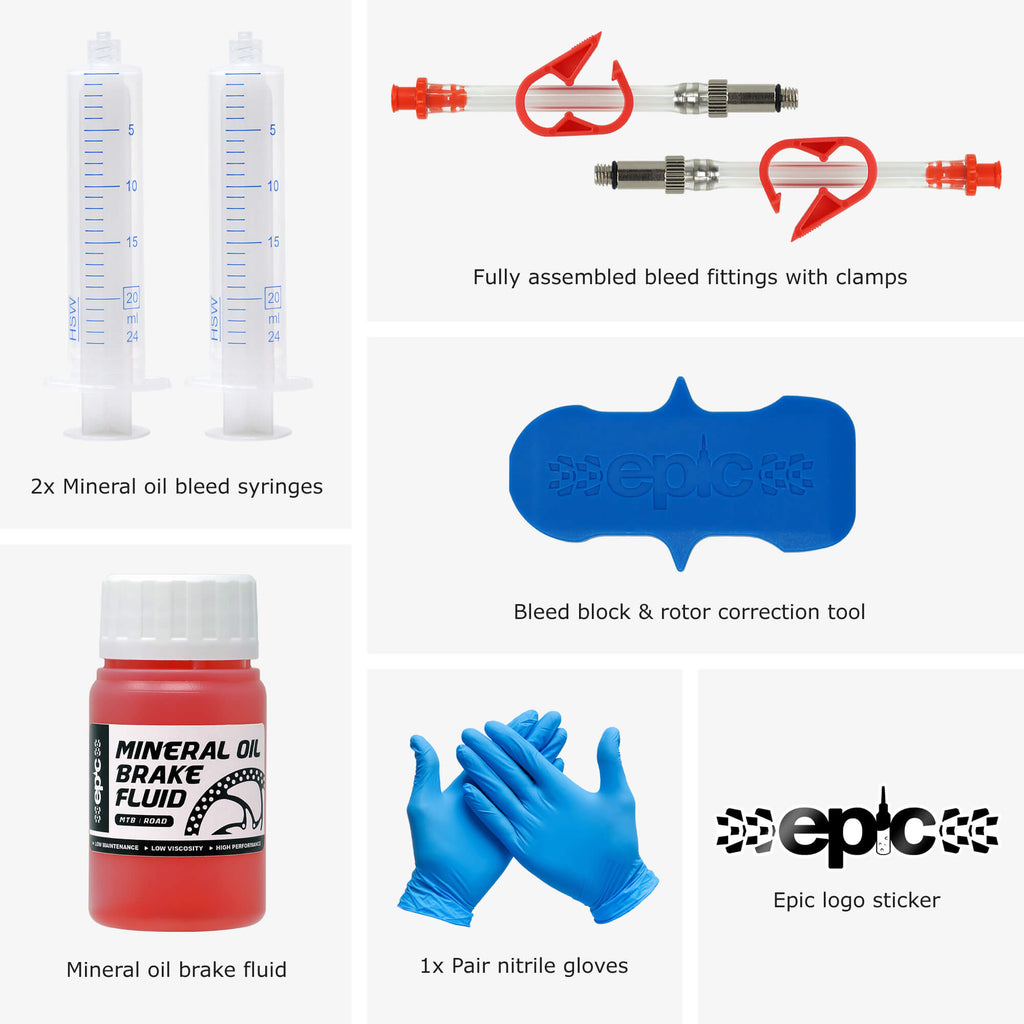 Nutt Bleed Kit - Bleed kit components