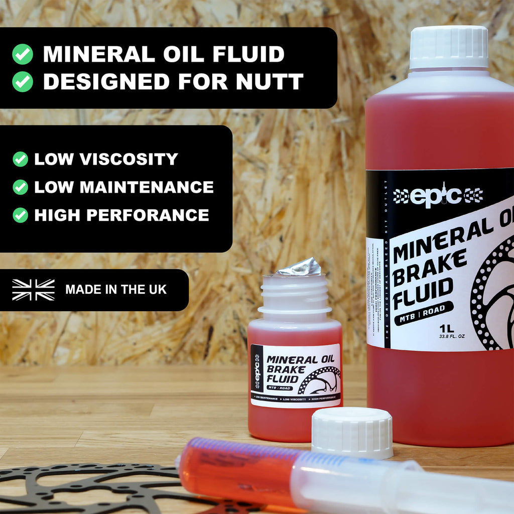 Nutt Bleed Kit - Mineral oil brake fluid included