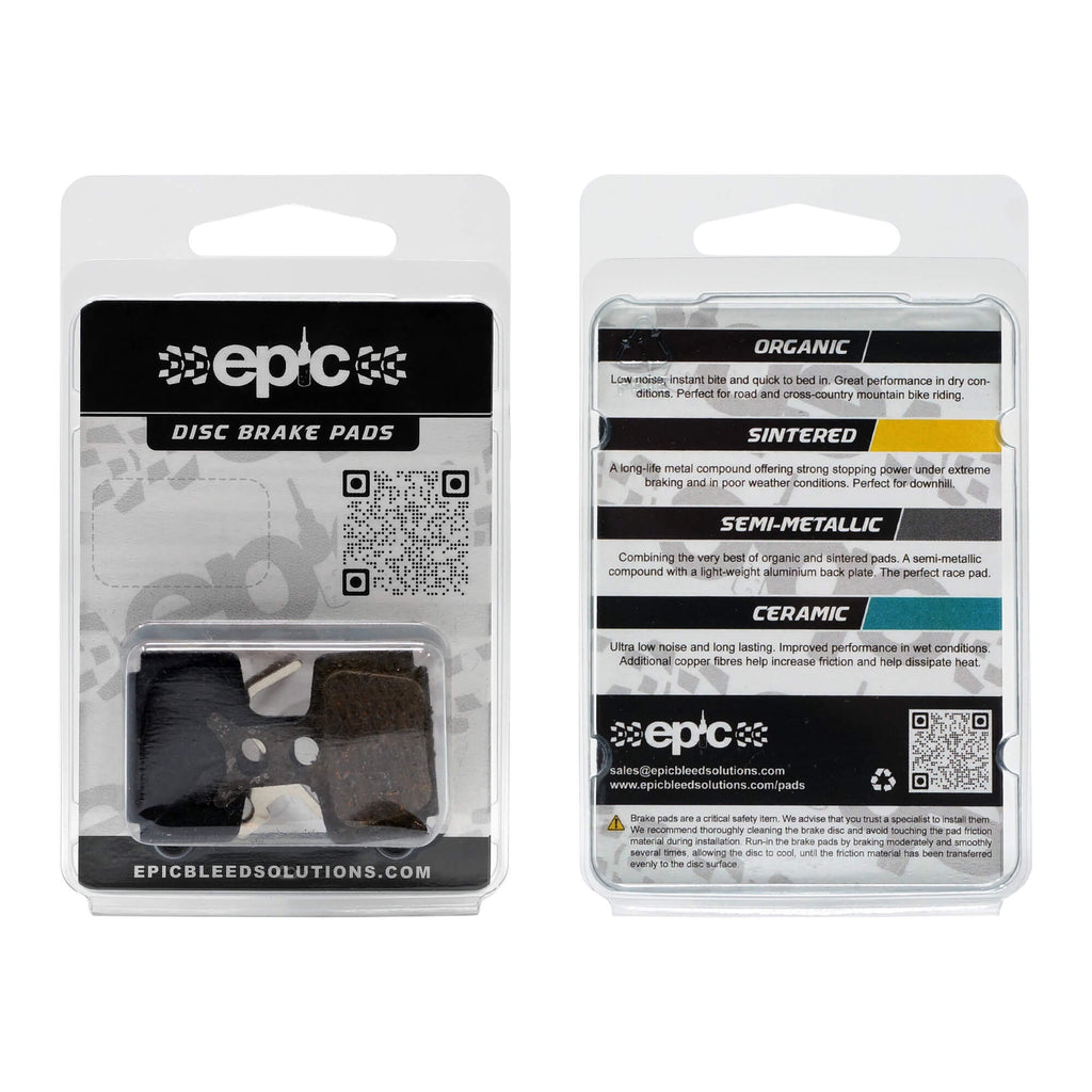 Epic Formula Cura / Mega / R1 / C1 / RX / One Disc Brake Pads Packaging