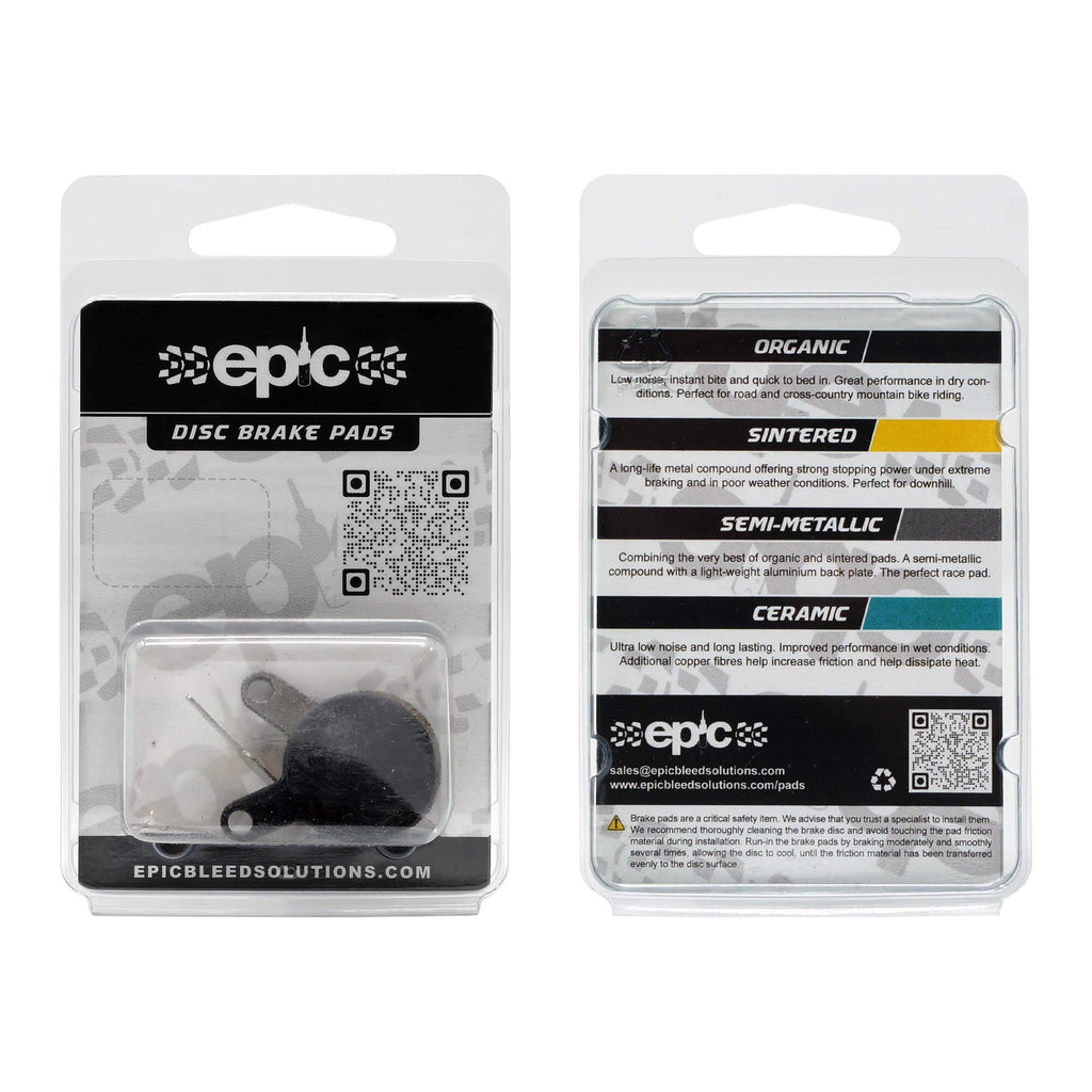 Epic Tektro Lyra / MD-C500 Disc Brake Pads Packaging