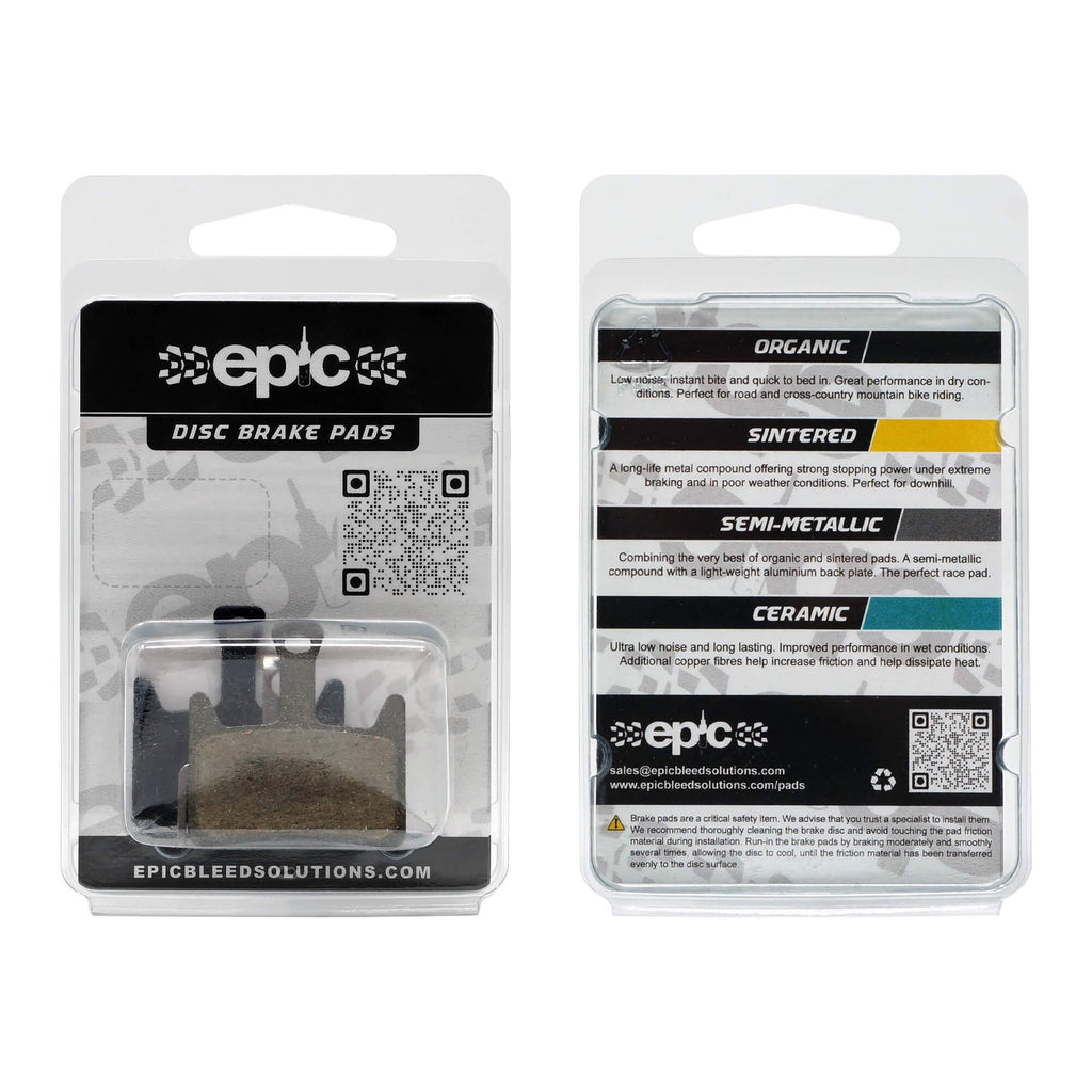 Epic Hayes Prime Pro / Prime Expert / Prime Comp Disc Brake Pads Packaging