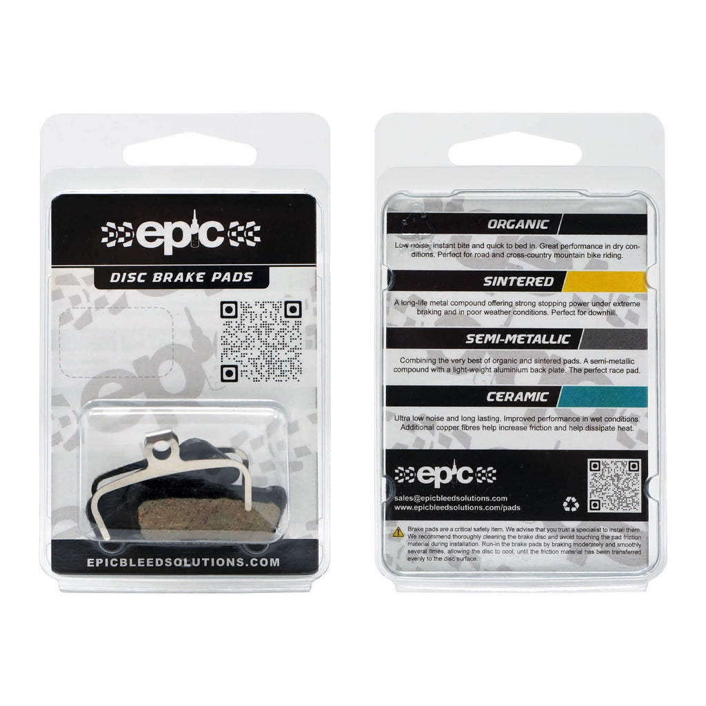 SRAM Maven disc brake pads organic resin epic bleed solutions packaging