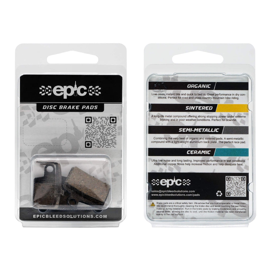 Epic Hayes Dyno / Radar / Prime / Stroker Disc Brake Pads Packaging
