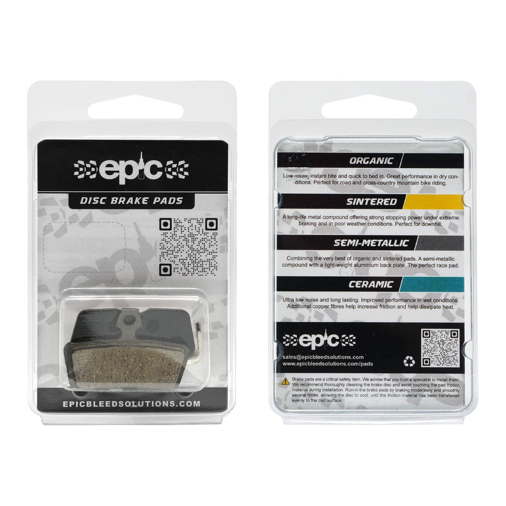 Epic Avid Code Disc Brake Pads Packaging