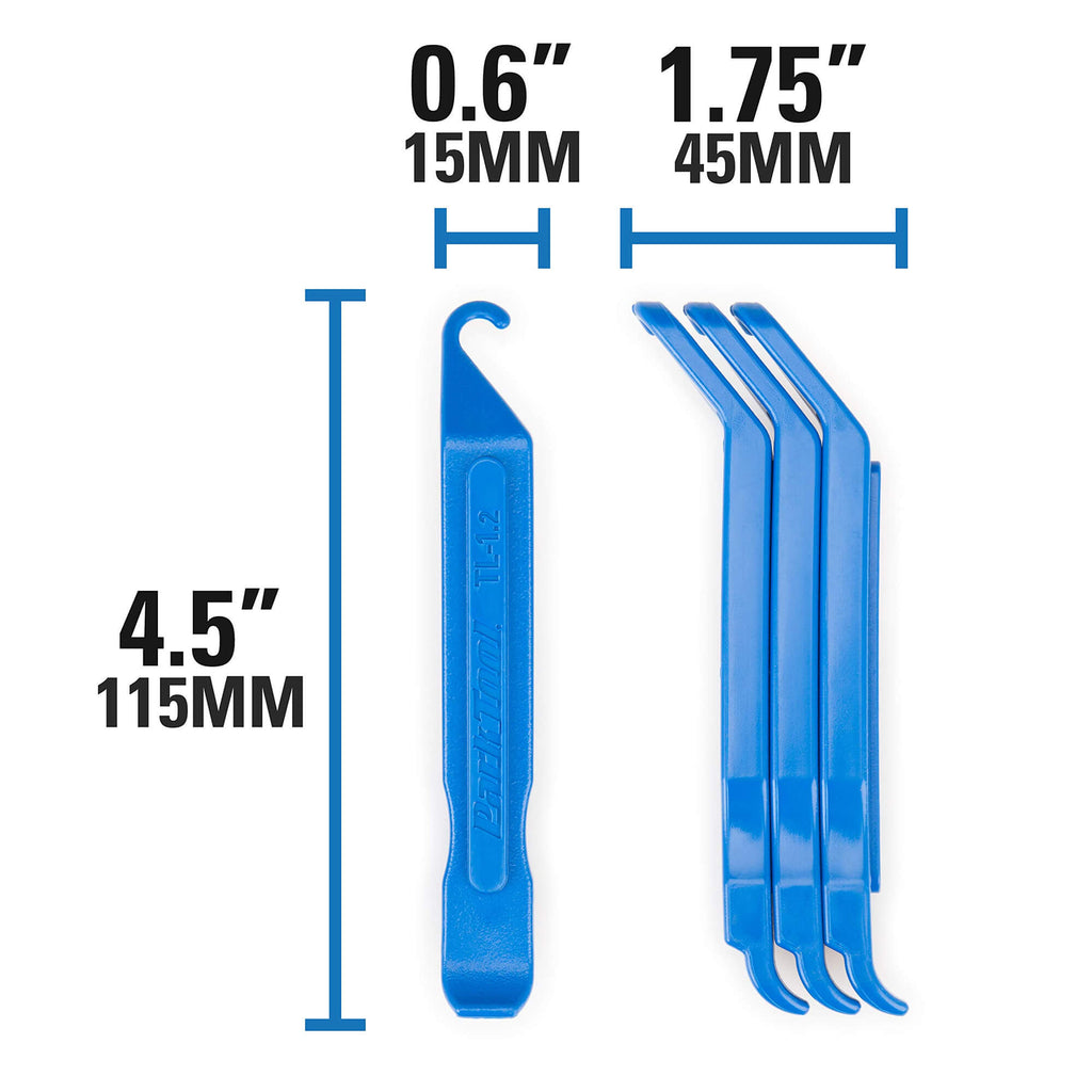 Park Tool Tyre Lever Set (TL-1.2) Dimensions Sizes Length