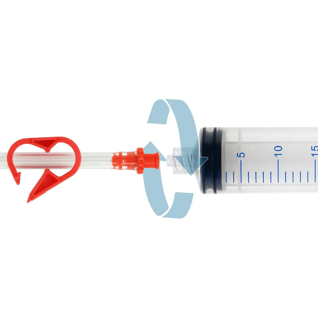 SRAM Bleeding Edge Tool for SRAM DOT brakes. Includes 30ml Locking Bleed Syringe, how-to attach fitting to syringe