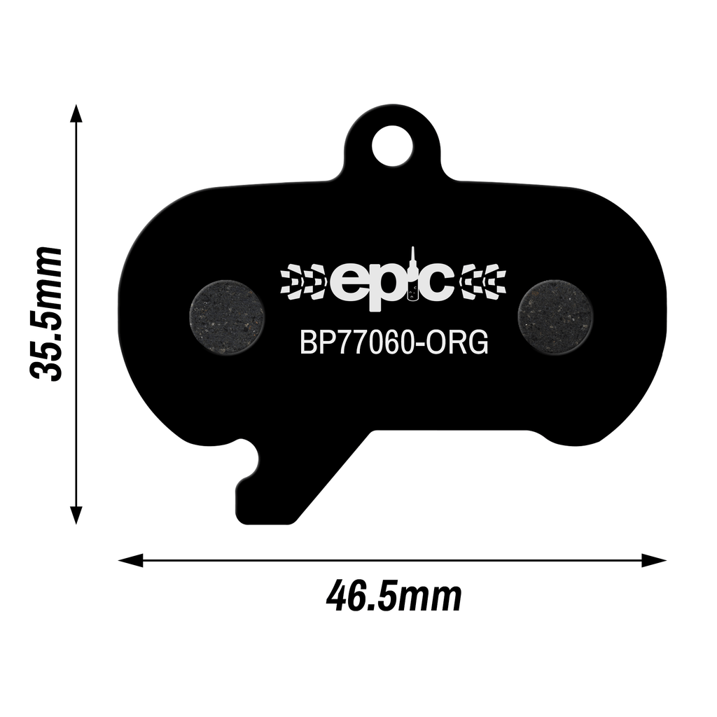 SRAM Maven disc brake pads organic resin dimensions size